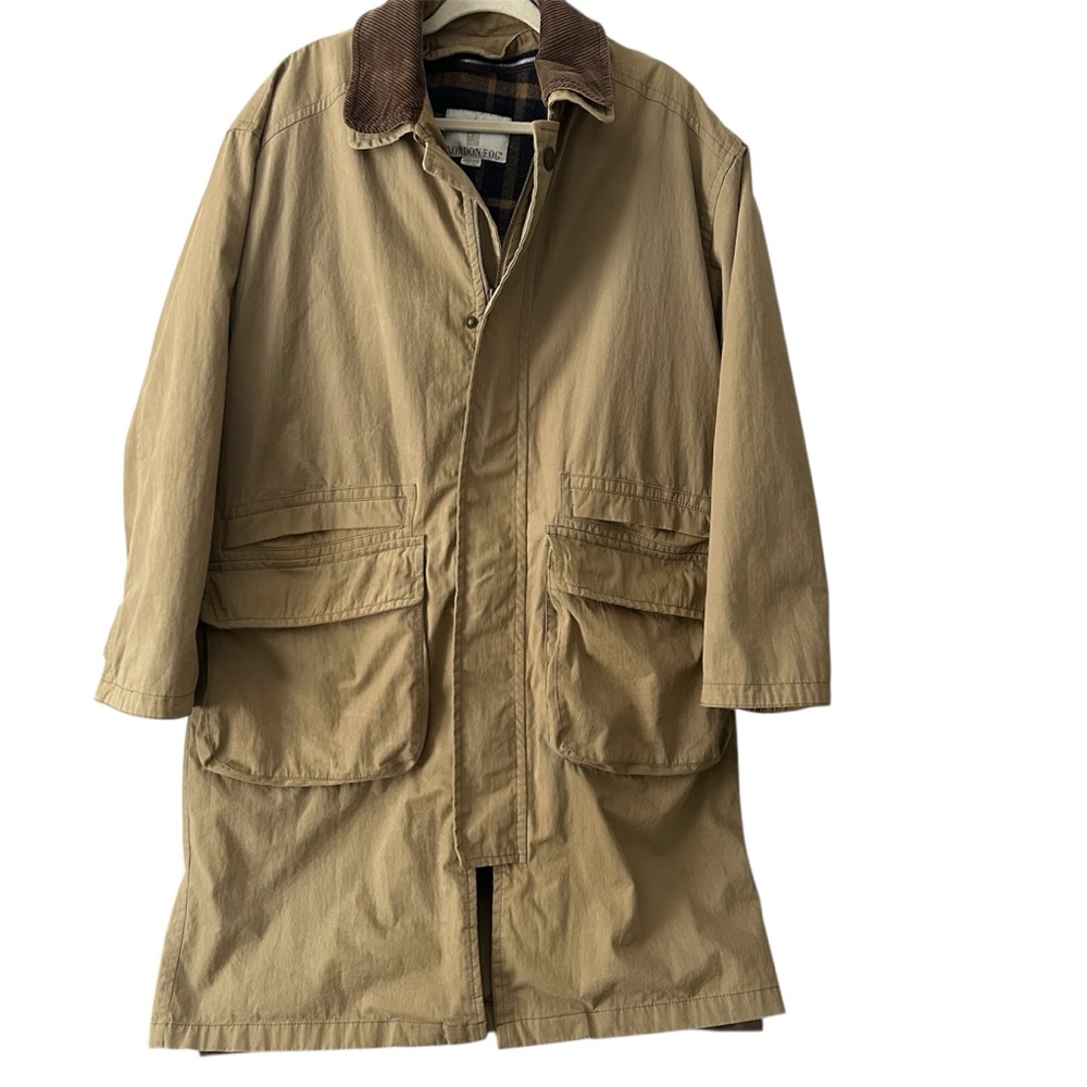 Vintage London Fog men’s trench barn coat with removable liner L